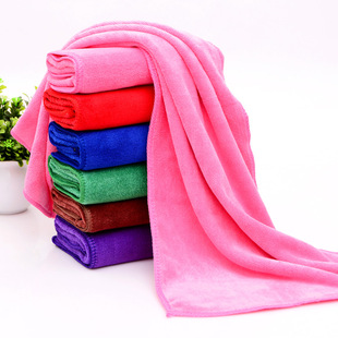 Wipe soft absorbent color 400 grams of fine fiber 30*70 thick velvet clean dry hair towel towel