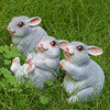 Rabbit, jewelry, decorations, animal model, resin, suitable for import