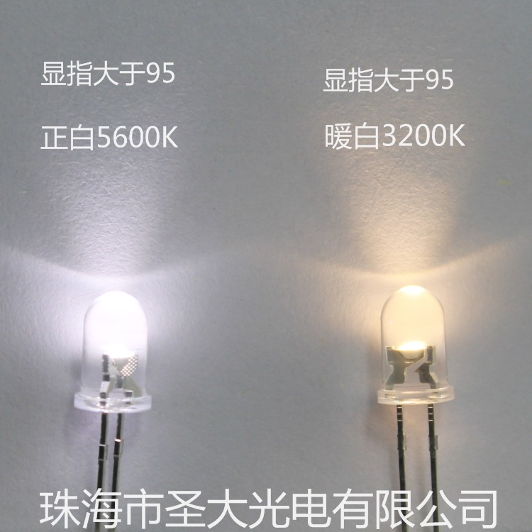 ֱ Ӱӵ95-98ָLED 5mm 5600K 3200K 45