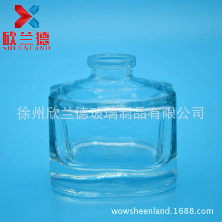 30ML 卡口 扁四方形 香水瓶 高白料透明玻璃瓶
