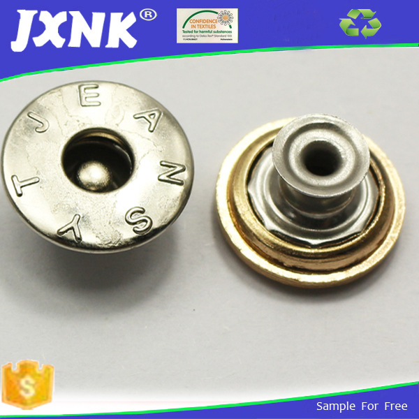 Factory direct metal denim buttons stainless steel denim buttons price concessions can be customized to sample ~