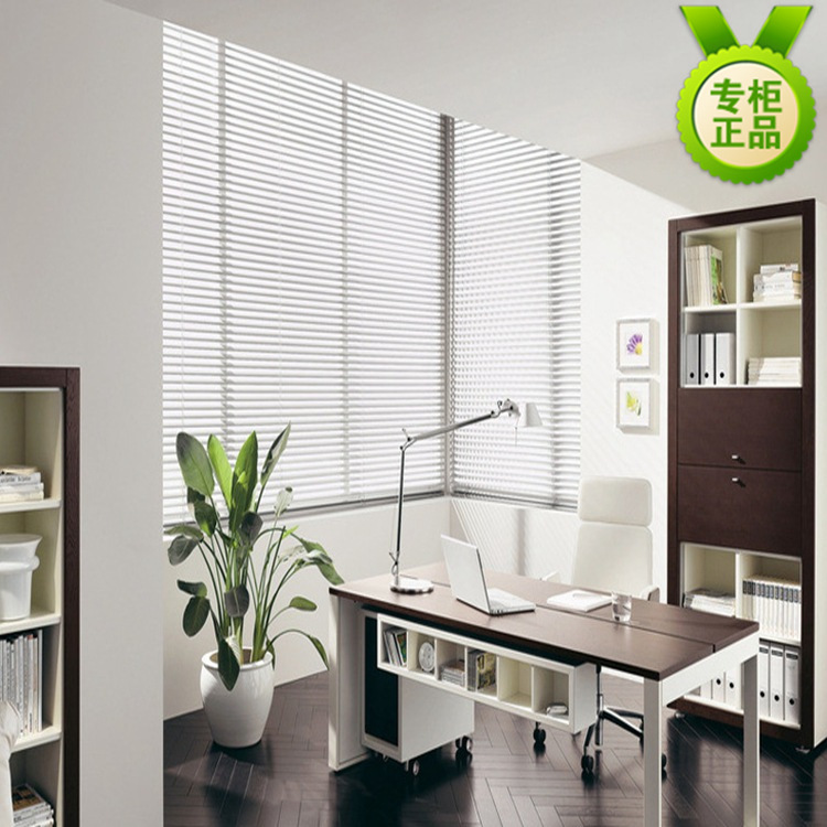 廠家直銷第三代省力拉珠百葉簾 遮光隔熱順暢鋁合金百葉窗簾25mm
