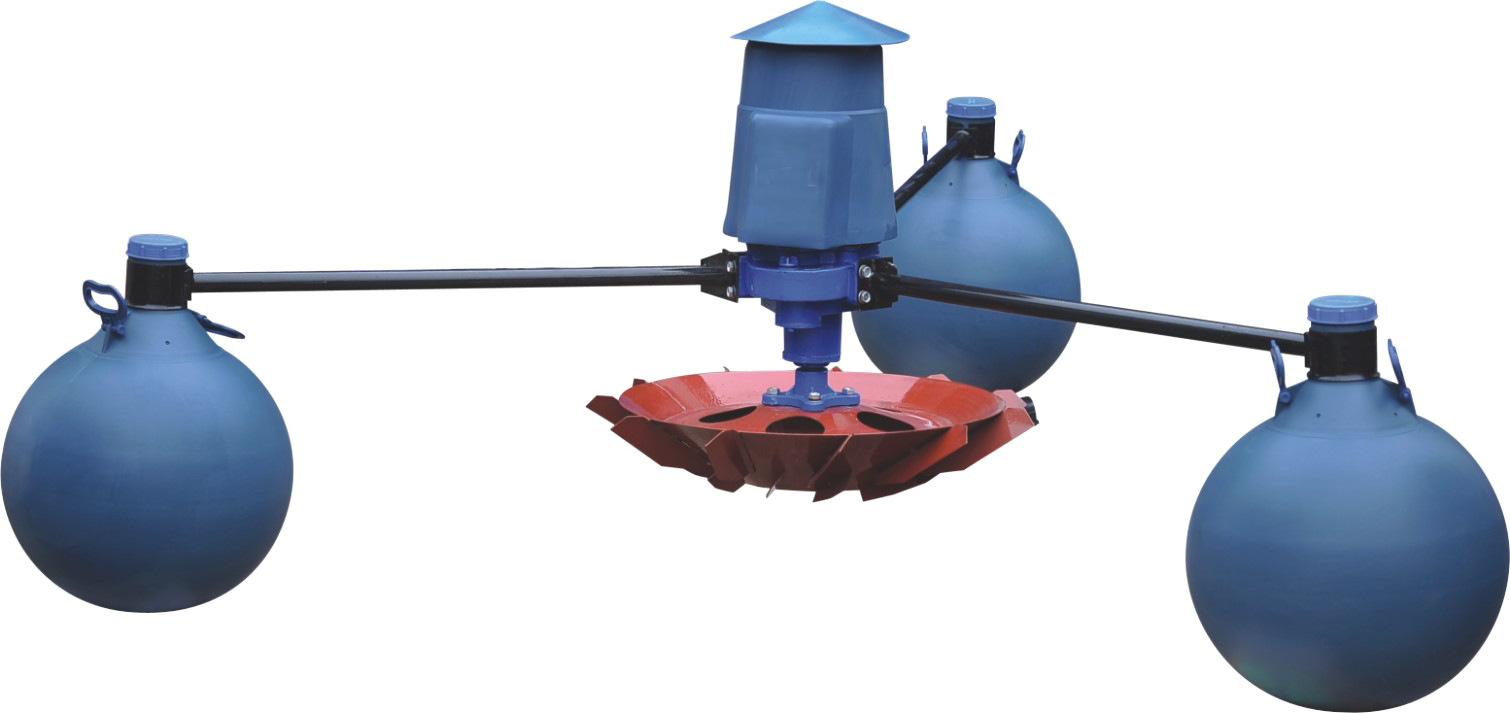 叶轮式增氧机鱼塘增氧机3kw国标浮球增氧机