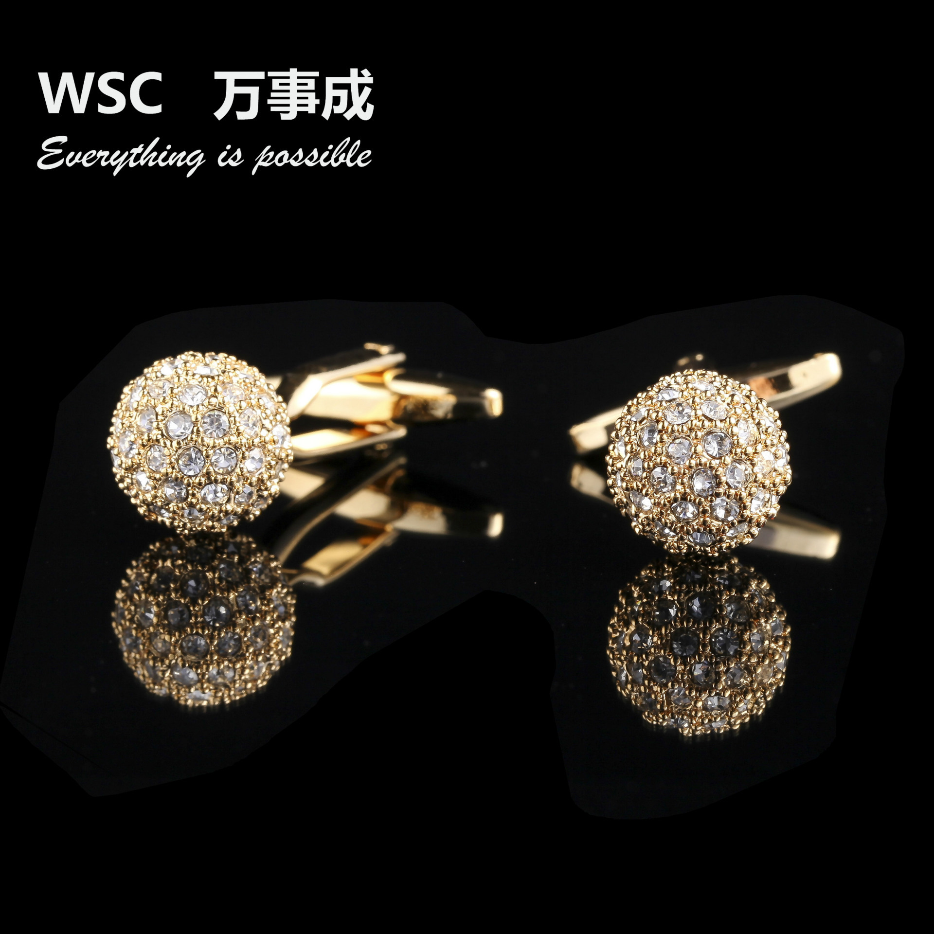 Hot Sale Casual Style Diamond Cufflinks...