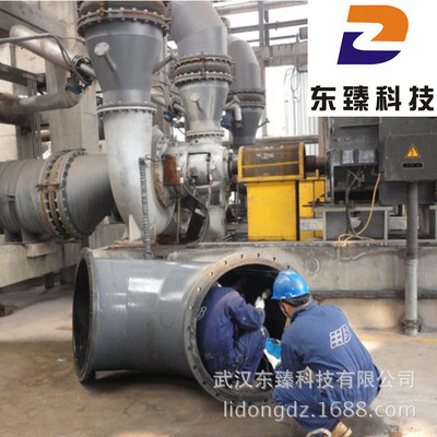 供应发电厂脱硫塔防腐耐磨专用超聚合陶瓷耐磨涂层胶DZ7053|ru