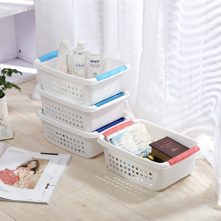 desktop Plastic Storage Storage basket Sorting box rectangle kitchen Debris Stands Storage baskets Basket Bath basket