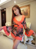 Manufacturer’s wholesale appeal and underwear uniform seduce cherry pajamas sleepwear chiffon sexy and kimono