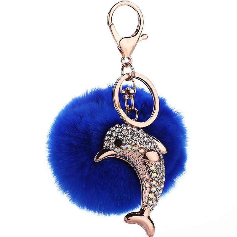 Stuffed animal dolphin key chain NHMM122281