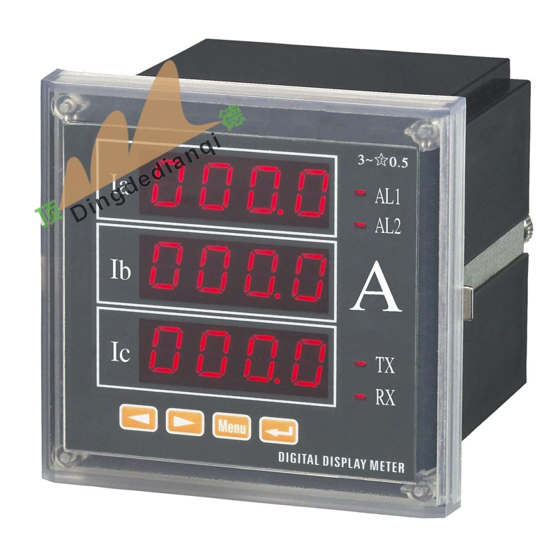 Трехфазный интеллектуальный амперметр с программируемым ЖК-дисплеем, прямые продажи от производителя, коммуникация 485, интеллектуальный цифровой измеритель