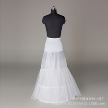 批发小鱼尾裙撑弹力莱卡束腰两钢2层纱新娘婚纱礼服蓬裙厂家现货