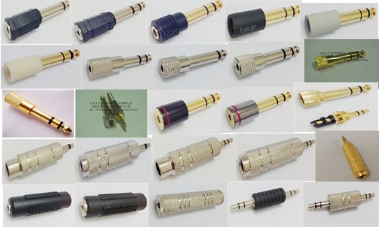 供应6.35转3.5转接头小转大大转小电容麦克风转接头头音频转接头