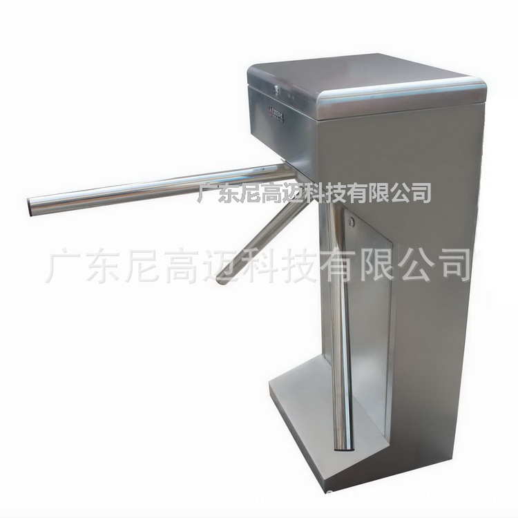 厂家直供超市进出口器 手推单向入口三叉转闸 机械式三辊旋转闸机