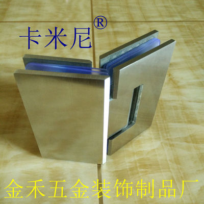 Factory wholesale 135 Stainless steel Shower Room Glass door Fixing clip Shower Room Toughened glass Door clip hinge