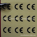圆形不干胶透明CE标签欧盟标准尺寸银色贴纸镭射CE贴白色CE标签贴