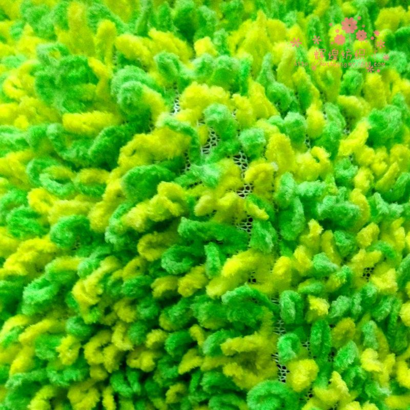 供应毛绒玩具地毯清洁家纺家居面料 粗细拖把绒面料雪尼尔全涤