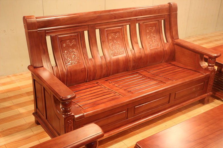 特价实木家具 客厅懒人沙发 三人单人组合沙发 苦楝实木沙发303