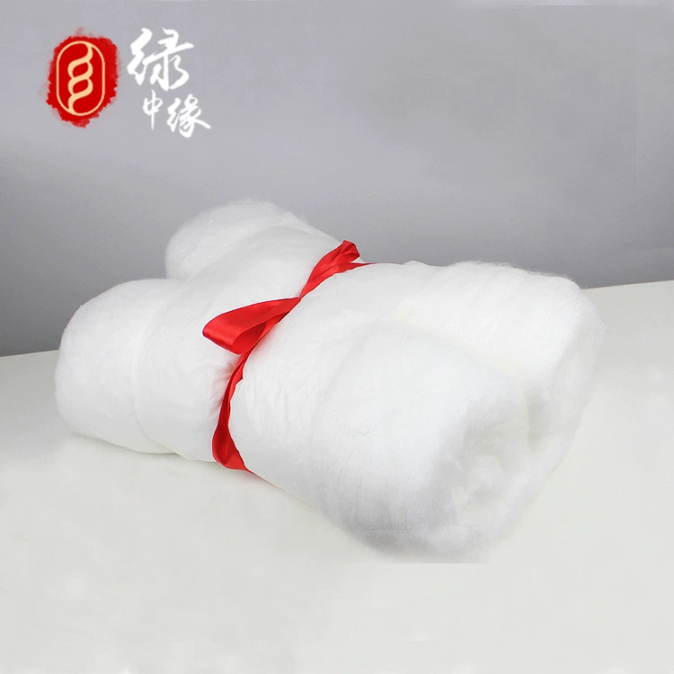 [Silk Light Tire] Зеленый Средний Конец 100 Мулливеровая Шелк Aius Light Tire Кондиционер был обработан Квилтом Ся Лянь