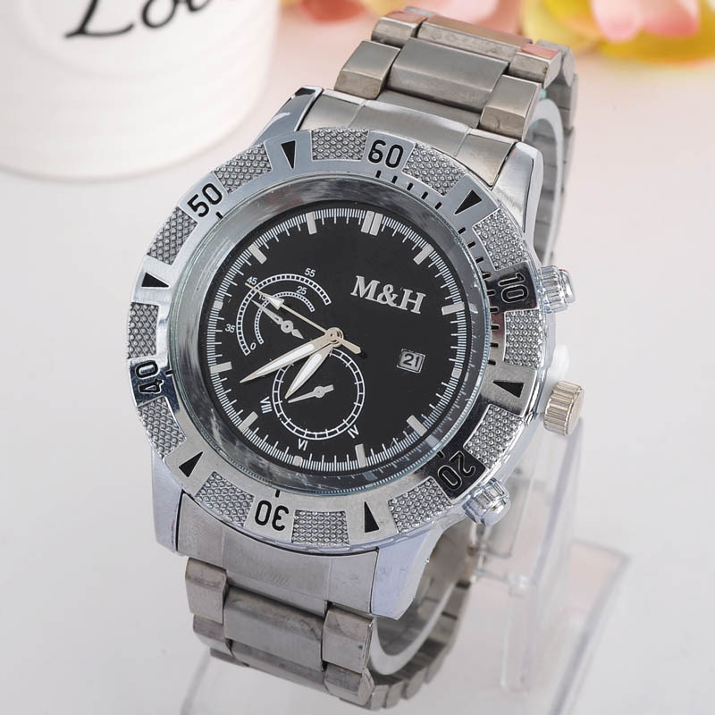 fashion Men watch (2-silver black surface)NHMM1918-2-silver black surface