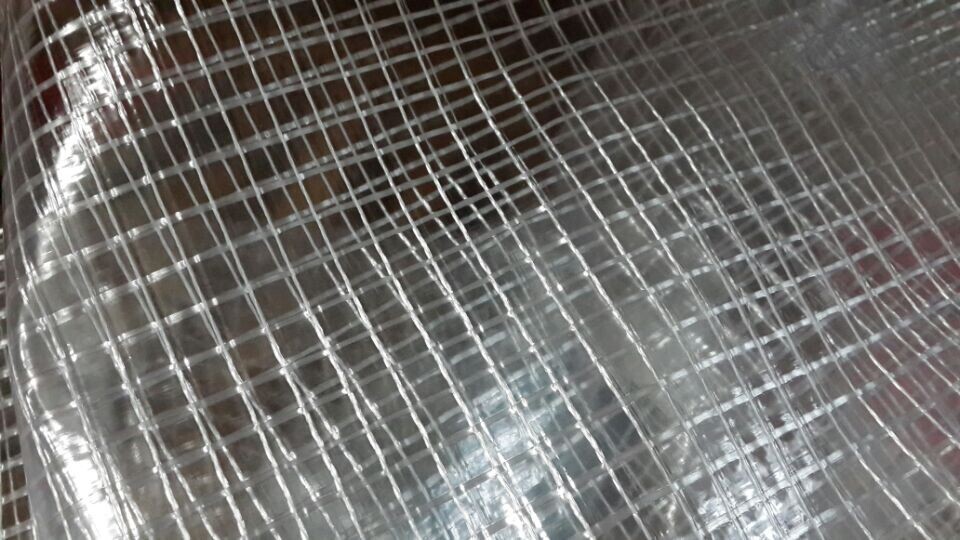 pvc透明网格料生产家   涤纶线编网格1cm*1cm  大量现货供应