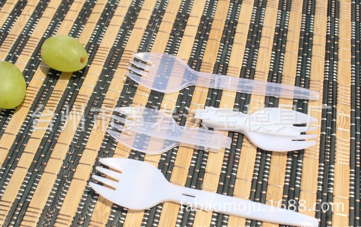 一次性汤勺模具|一次性叉子模具|一次性折叠叉子模具 定制开发