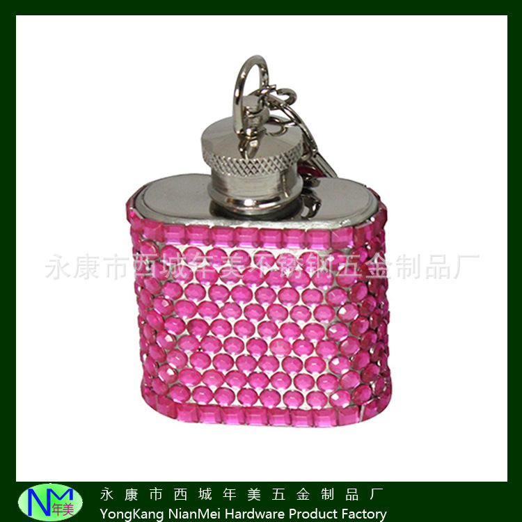 30ML钥匙扣不锈钢酒壶1OZ