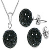 Set, earrings, necklace, chain, European style, 10mm
