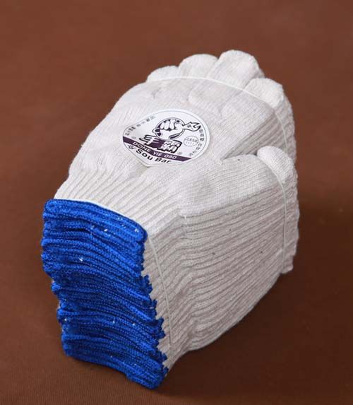 800克 手霸棉纱线手套 劳保工作防护耐磨加厚防滑重工业手套批发