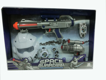新款儿童电动枪玩具 电动语音太空枪套带投影仪 男孩玩具H014916