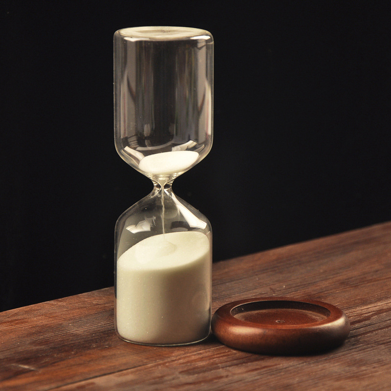 Reloj de arena de vidrio creativo de estilo europeo de 30 minutos, regalo para bodas y inauguraciones de casas, decoración del hogar.
