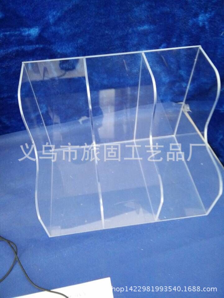 厂家批发定制亚克力精美书架 文件夹 透明资料盒