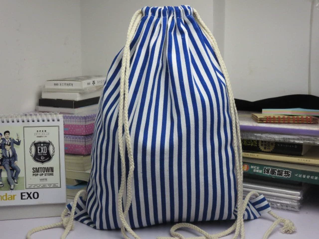 Drawstring Sports Backpack - Spacious Travel Bag for Basketball/Football, Worn on Shoulder