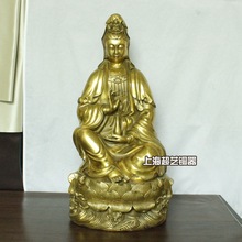 铜观音摆件观世音菩萨佛像50厘米风水家具装饰品金属工艺品