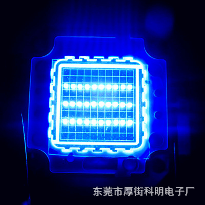 LED灯珠 30W 波长450-460nm大功率蓝光集成