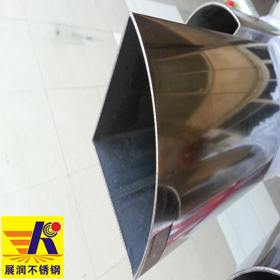 不锈钢扇形管 201材质扇形不锈钢焊接管 佛山展润异形不锈钢管厂|ru