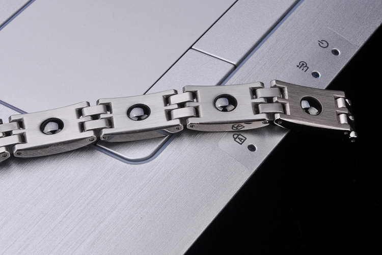 Korea Titanium Stainless Steel Inlaid stones BraceletGeometric (Male 21cm)NHZH0366-Male 21cm