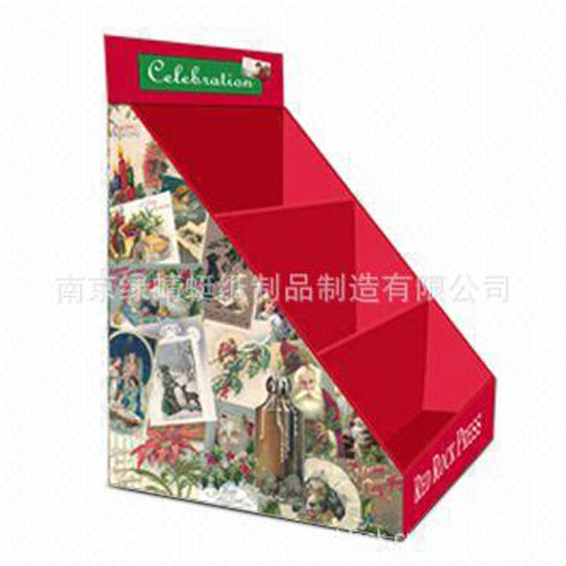 厂家定做纸货架超市节日卡片贺卡促销桌面展示架