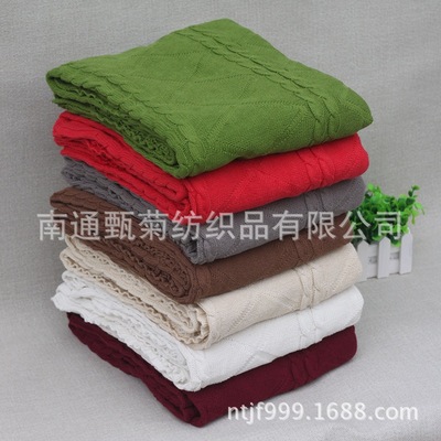 Manufactor Direct selling Diamond needle woven carpet Leisure woolen blanket sofa Blanket Blanket Hairfalling