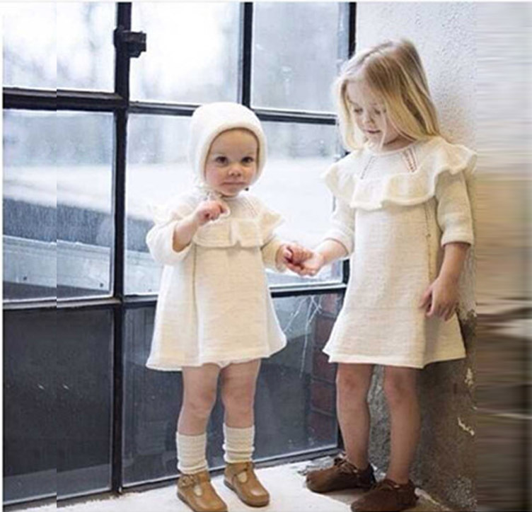 baby white sweater dress