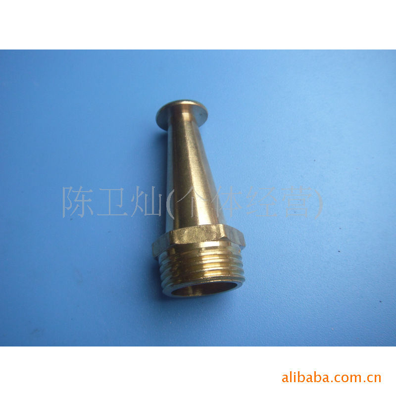 黄铜4分外丝水枪头 直喷喷头 消防卷盘开关冲洗车台喷嘴