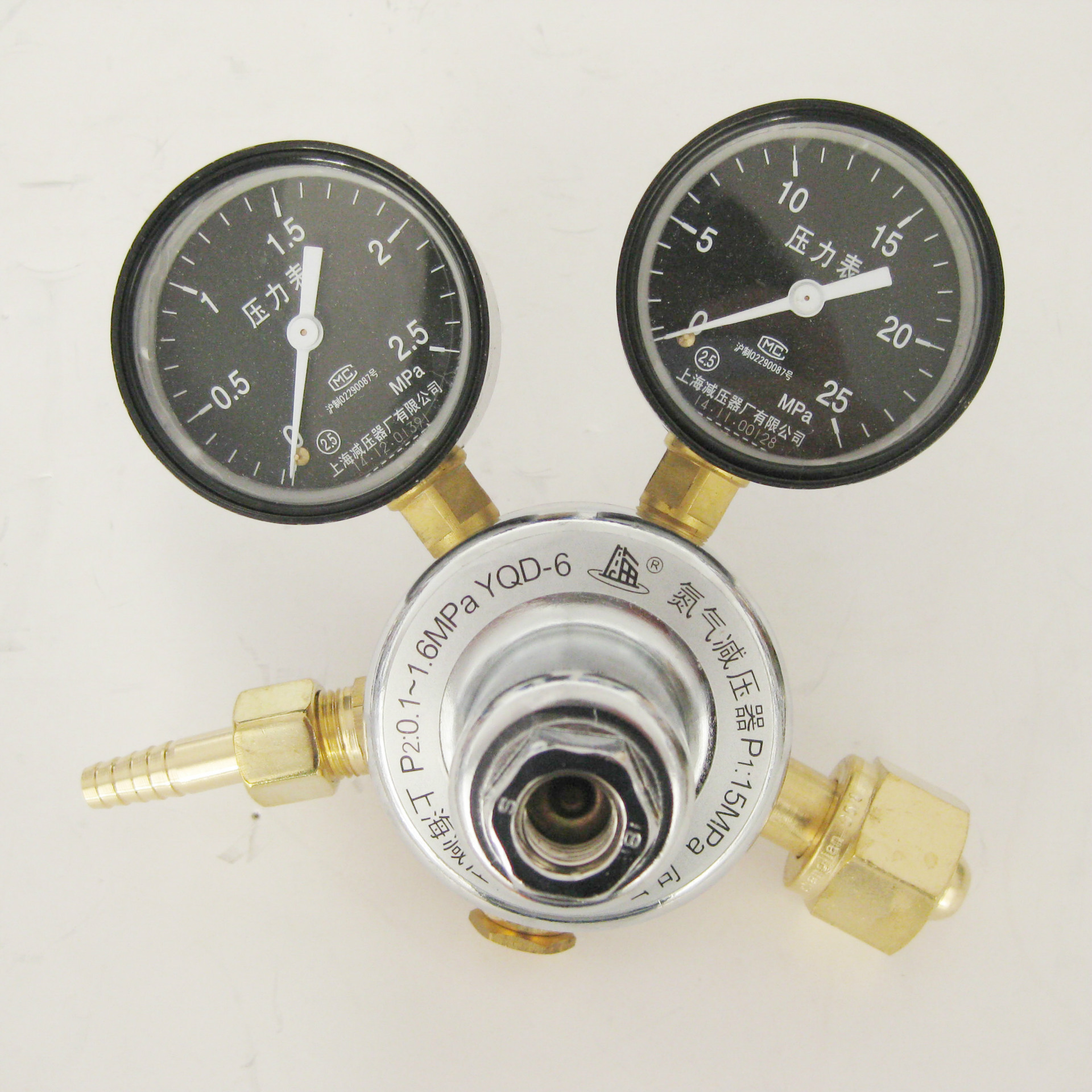 上海减压器厂 YQD-6 氮气减压器 上减牌 减压阀