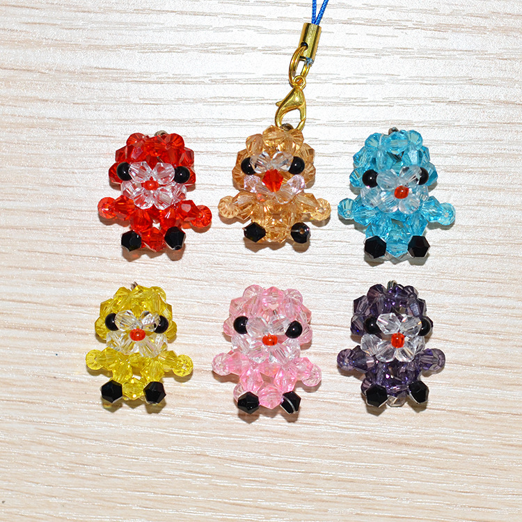 小朋友玩具_出口日本 纯手工串珠 女士包包挂