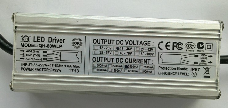 10 6 string and 1800MA LED waterproof CE Authenticate Constant drive source