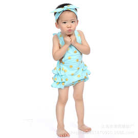 2015夏季新款 婴幼儿纯棉背带裤 夏季婴儿烫金爬服连体哈衣批发