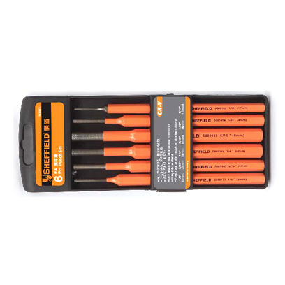 钢盾工具6件套铬钒钢圆柱冲S080003