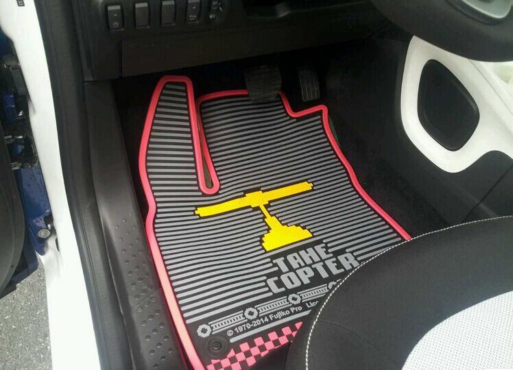 适用于新款奔驰迷你smart斯玛特卡通款专用橡胶脚垫 汽车脚踏板垫