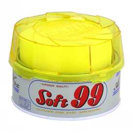 正品日本soft99汽车车腊 去污上光固体车蜡 99软蜡 99油蜡