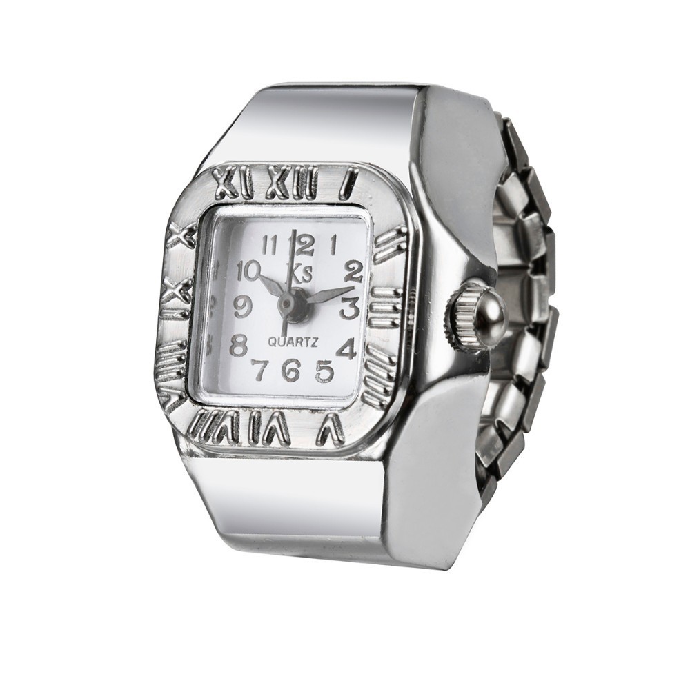 All Seasons Season Retro Classic Style Square Quartz Watch Rings