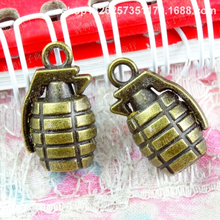 A1714 古青 7.5克 复古手雷配件 韩国饰品 ZAKKA饰品 30个/包