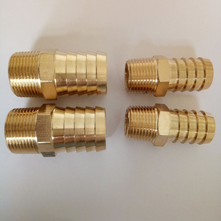 宝塔外丝镀镍 铜外丝宝塔接头 1分外丝宝塔