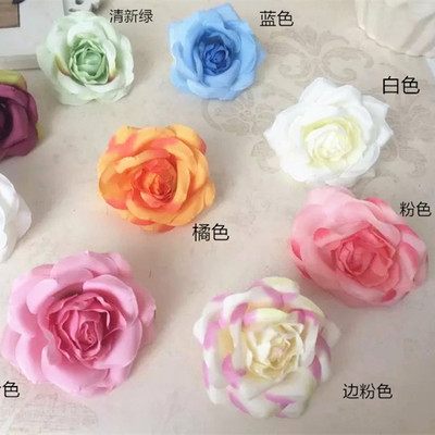 淘宝热卖 外贸批发仿真小山茶花头 手工花朵辅料 佩花头饰塑料花